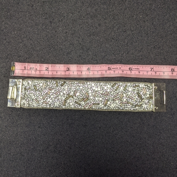 Express Silvertone Toggle Bracelet - Picture 3 of 4